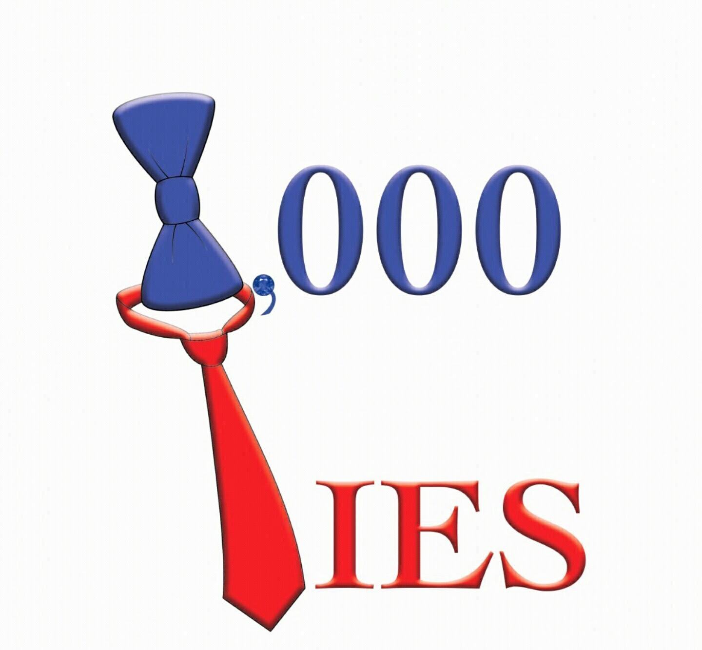 1,000 Ties logo